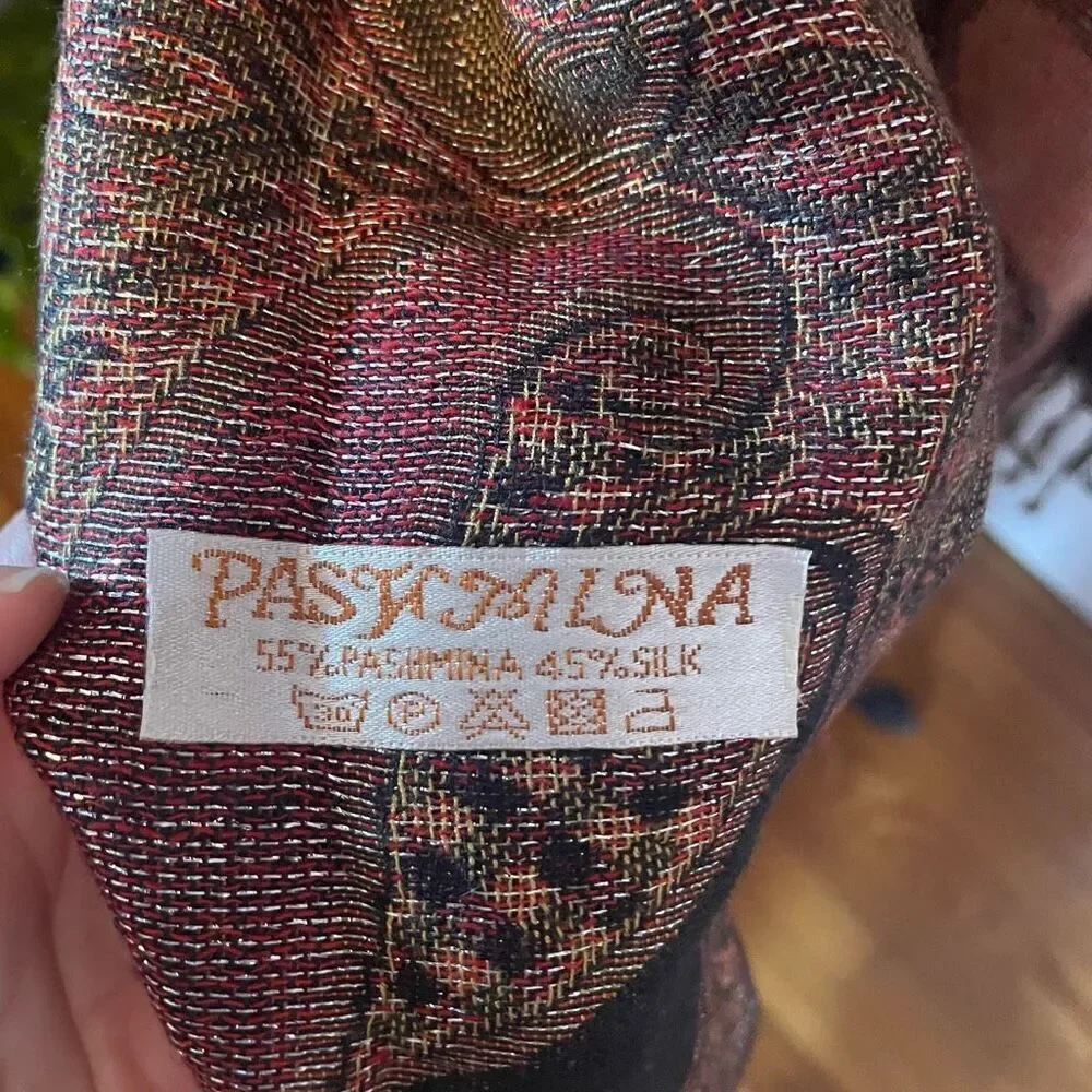 PASHMINA | gorgeous earth tone sparkly scarf